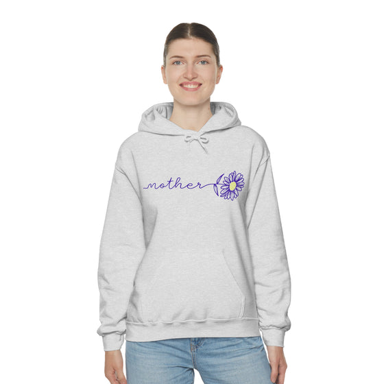 Chill Stitch – Mother Flower Stem - Unisex Hooded Hoodie Sweatshirt – Embrace Your Vibe