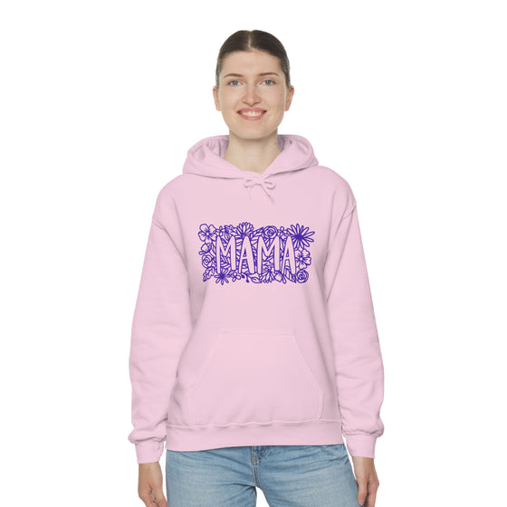 Flower Lattice Mama Sweatshirt | Unisex Hooded Hoodie Sweatshirt