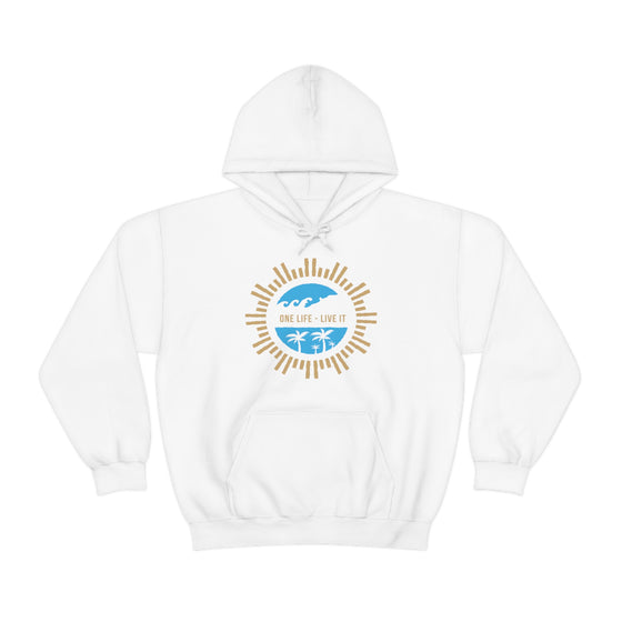 Chill Stitch – One Life Live It Spoke - Unisex Hooded Hoodie Sweatshirt – Embrace Your Vibe