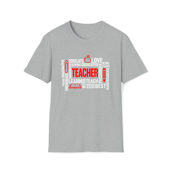 Teacher Shirt | Learning Education | Unisex Soft Style Tee T-Shirt