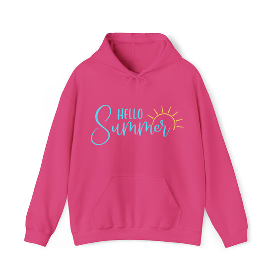 Summer Hoodie | Hello Summer | Unisex Hooded Hoodie Sweatshirt
