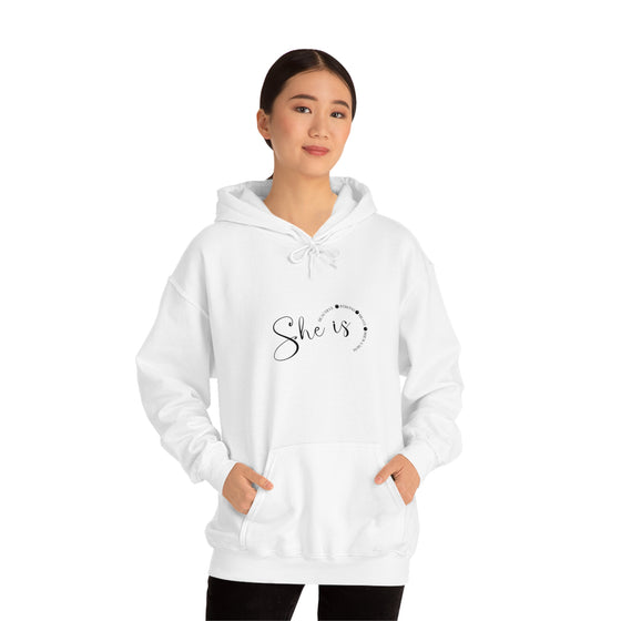 Chill Stitch – She Is Mom - Unisex Hooded Hoodie Sweatshirt – Embrace Your Vibe