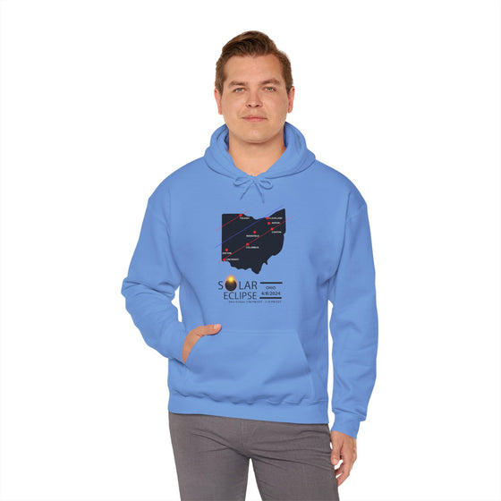 OHIO Total Solar Eclipses April 8  2024  Total Eclipse | Unisex Hooded Hoodie Sweatshirt | Embrace Your Vibe Astronomy