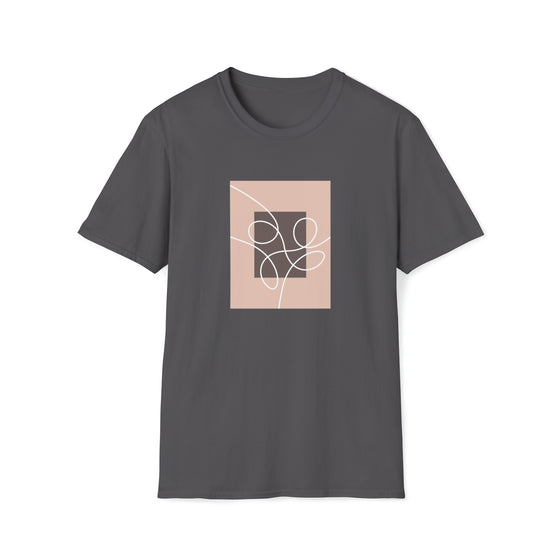 Abstract Blocks Line Shapes V13 | Unisex Soft Style Tee T-Shirt | Embrace Your Vibe
