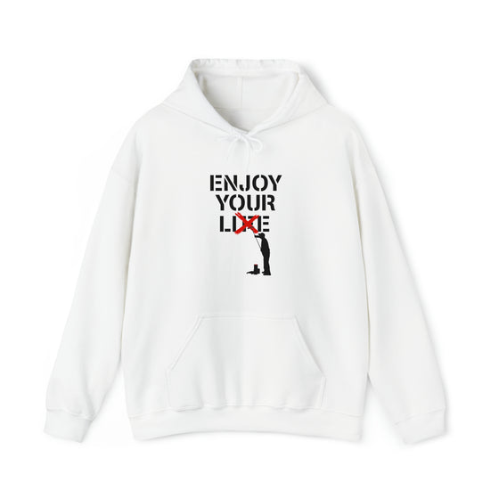 Enjoy Your Lie Life Sweatshirt | Abstract Unisex Hooded Hoodie Sweatshirt