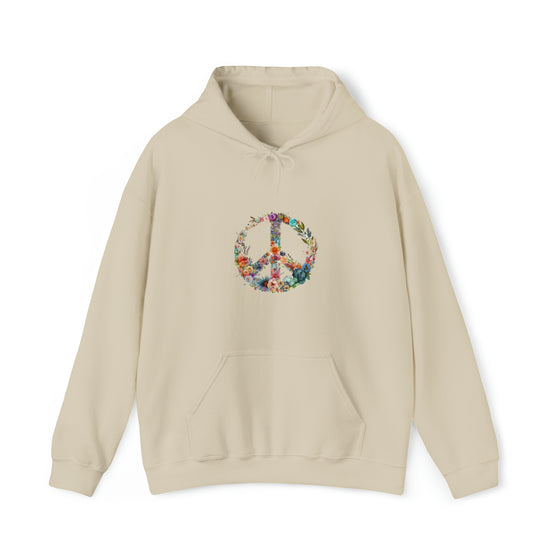 Flower Piece Symbol Sweatshirt | V2 Watercolor | Unisex Hooded Hoodie Sweatshirt