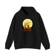  Halloween Sweatshirt | Bats Night Sky Full Moon | Unisex Hooded Hoodie Sweatshirt