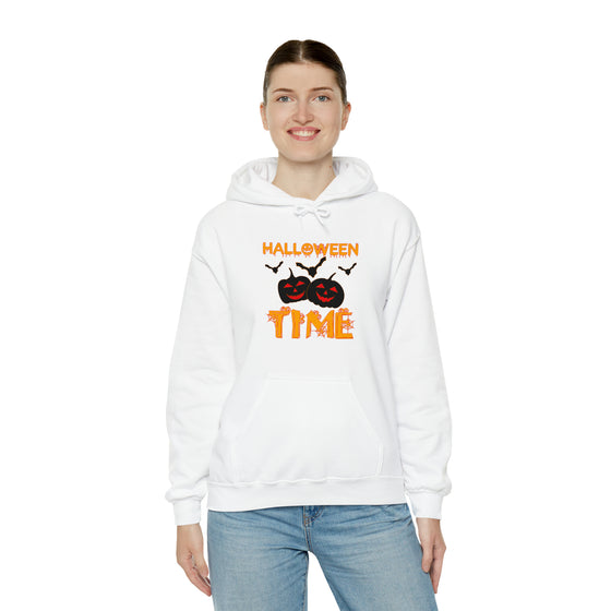 Halloween Sweatshirt | Pumpkin Time | Unisex Hooded Hoodie Sweatshirt | Embrace Your Vibe