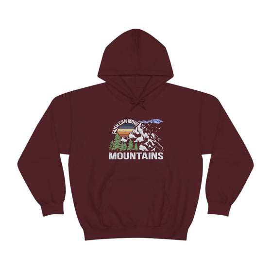 Faith Move Mountains Sweatshirt | Unisex Hooded Hoodie Sweatshirt