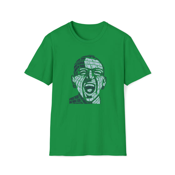 Chester Bennington Shirt | Unisex Soft Style Tee T-Shirt | Calligram Word Design