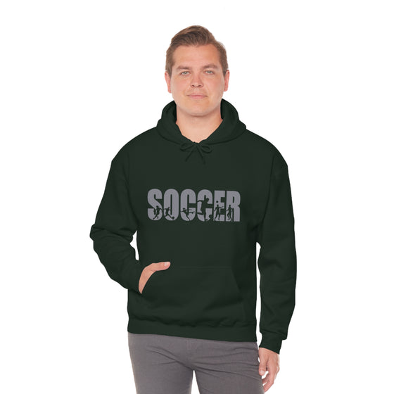 Chill Stitch – Soccer Sport - Unisex Hooded Hoodie Sweatshirt – Embrace Your Vibe