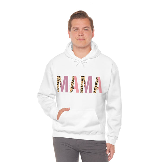 Chill Stitch – Mama Leopard - Unisex Hooded Hoodie Sweatshirt – Embrace Your Vibe