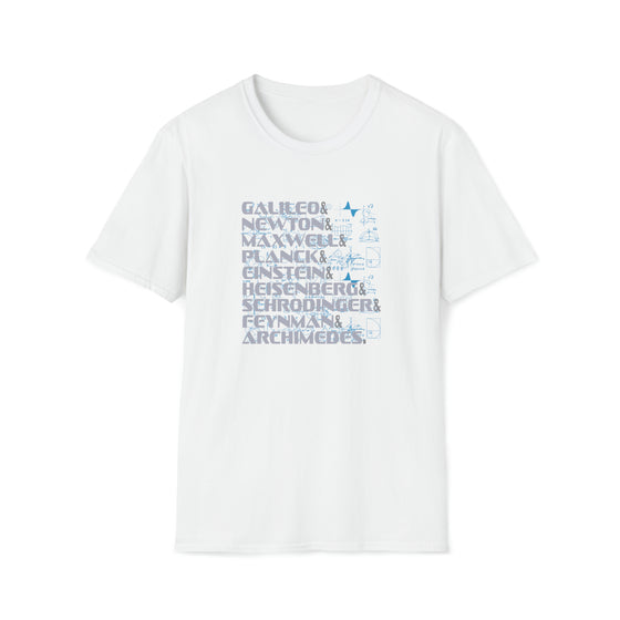 Science Shirt | Scientist Names Teacher | Unisex Soft Style Tee T-Shirt | Science Technology