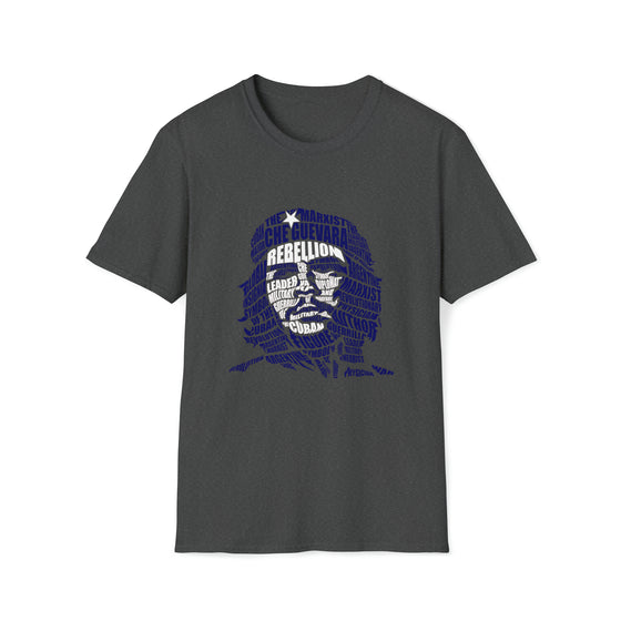 Che Guevara Shirt | Unisex Soft Style Tee T-Shirt | Calligram Word Design