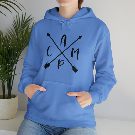 Camp Arrows Camping Beach Life | Unisex Hooded Hoodie Sweatshirt | Chill Stitch Clothing