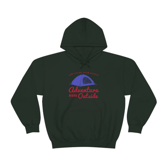 Chill Stitch – Outside Your Tent Adventure - Unisex Hooded Hoodie Sweatshirt – Embrace Your Vibe