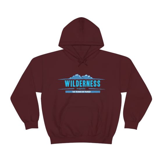 Chill Stitch – Wilderness Road Less Traveled - Unisex Hooded Hoodie Sweatshirt – Embrace Your Vibe