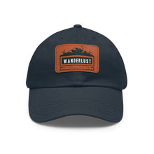  Hat Cap | Wanderlust Travel Leather Patch Baseball Cap