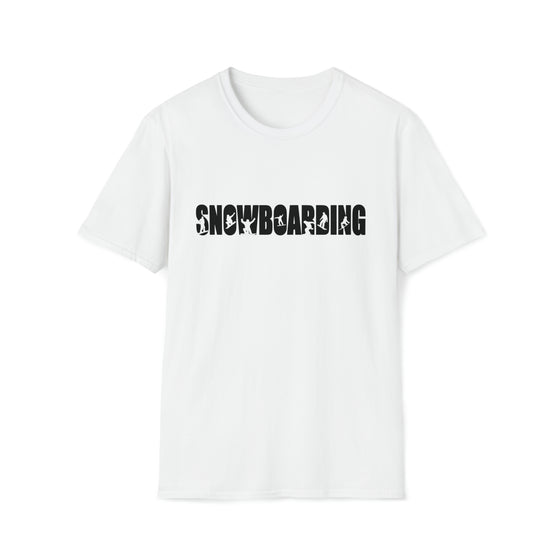 Snowboarding Shirt | Snowboard Athlete Silhouettes | Unisex Soft Style Tee T-Shirt