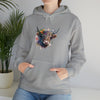 Sweatshirt | Highland Cow Watercolor V2  Western | Unisex Hooded Hoodie Sweatshirt