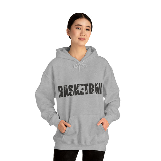 Basketball B-Ball Silhouette Sport | Unisex Hooded Hoodie Sweatshirt | Embrace Your Vibe
