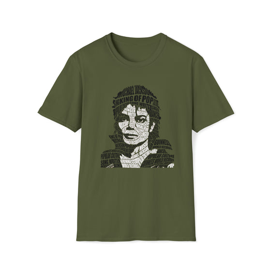 Michael Jackson | Unisex Soft Style Tee T-Shirt  | Calligram Word Design