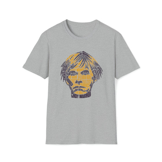 Andy Warhol | Unisex Soft Style Tee T-Shirt | Embrace Your Vibe | Calligram Word Design