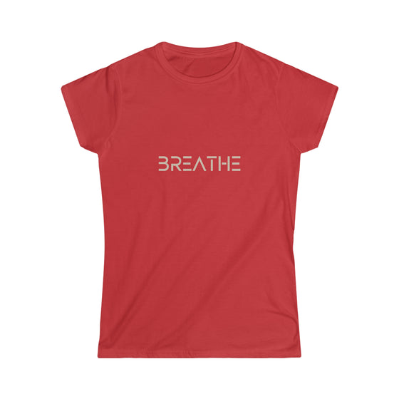 Breath Yoga Meditation Life | T-Shirt - Women's Soft style Tee | Embrace Your Vibe