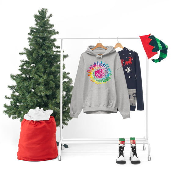 Chill Stitch – Girl Power Tie-Dye - Unisex Hooded Hoodie Sweatshirt – Embrace Your Vibe