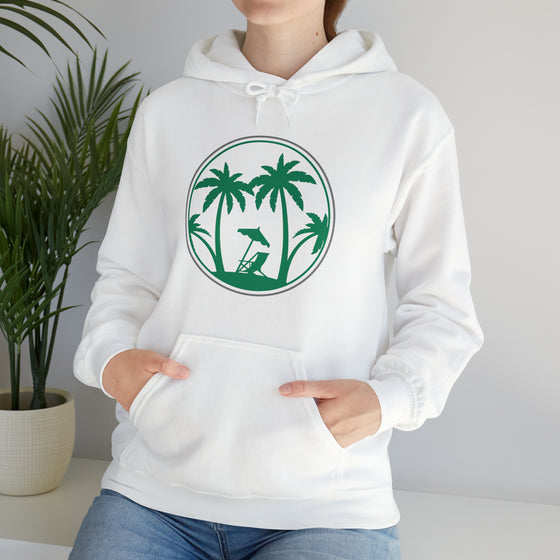 Beach Sweatshirt | Tree of Life Palm Beach | Unisex Hooded Hoodie Sweatshirt