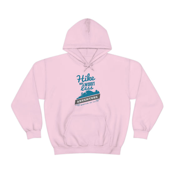 Chill Stitch – Hike More Worry Less - Unisex Hooded Hoodie Sweatshirt – Embrace Your Vibe