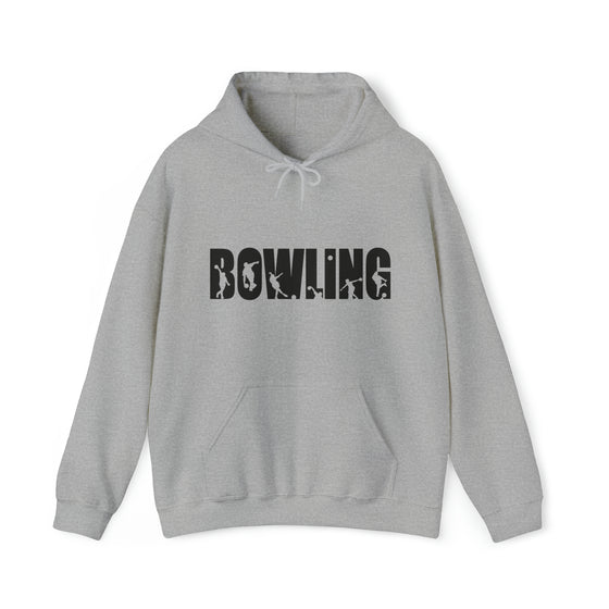 Bowling Silhouette Sport | Unisex Hooded Hoodie Sweatshirt | Embrace Your Vibe