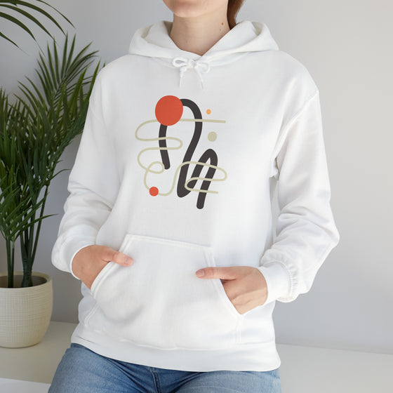 Abstract Shapes V2 Lined Spots | Abstract | Minimalist | Modern  Unisex Hooded Hoodie Sweatshirt | Embrace Your Vibe