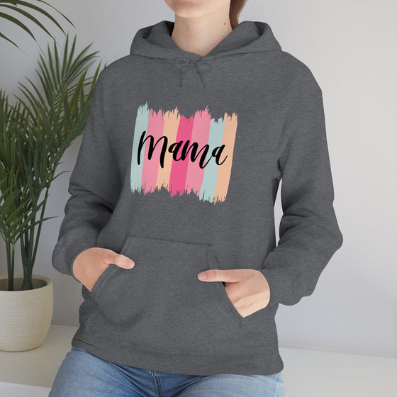 Chill Stitch – Paint Strokes Mama - Unisex Hooded Hoodie Sweatshirt – Embrace Your Vibe