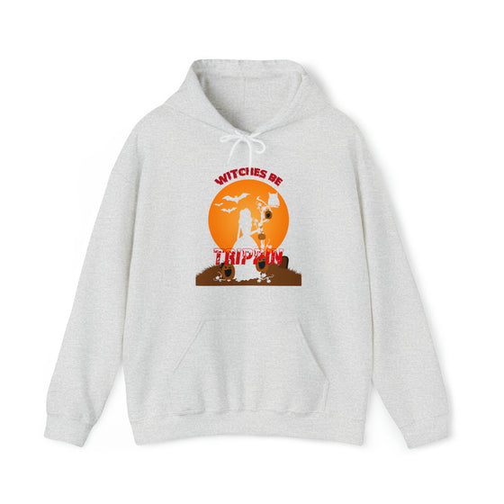 Halloween Sweatshirt | Witches Be Tripping | Unisex Hooded Hoodie Sweatshirt