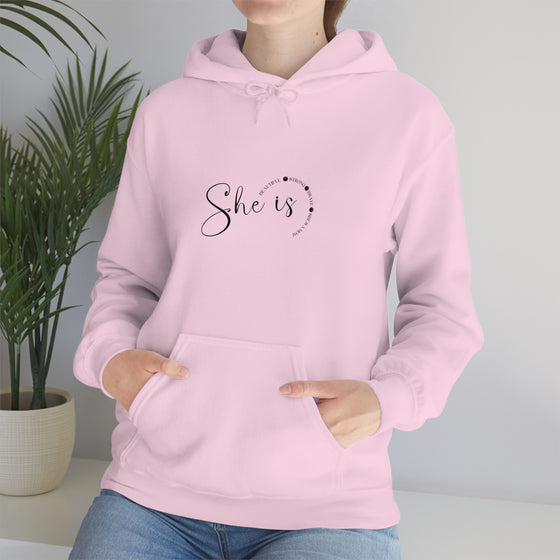 Chill Stitch – She Is Mom - Unisex Hooded Hoodie Sweatshirt – Embrace Your Vibe