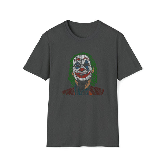 Joker | Unisex Soft Style Tee T-Shirt | Embrace Your Vibe | Calligram Word Design
