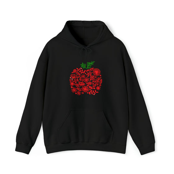 Teacher Life Sweatshirt | Teaching Flower Apple | Unisex Hooded Hoodie Sweatshirt
