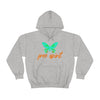 Chill Stitch – Free Spirit Butterfly - Unisex Hooded Hoodie Sweatshirt – Embrace Your Vibe