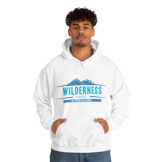 Chill Stitch – Wilderness Road Less Traveled - Unisex Hooded Hoodie Sweatshirt – Embrace Your Vibe