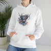 Sweatshirt | Highland Cow Watercolor V3 Western | Unisex Hooded Hoodie Sweatshirt