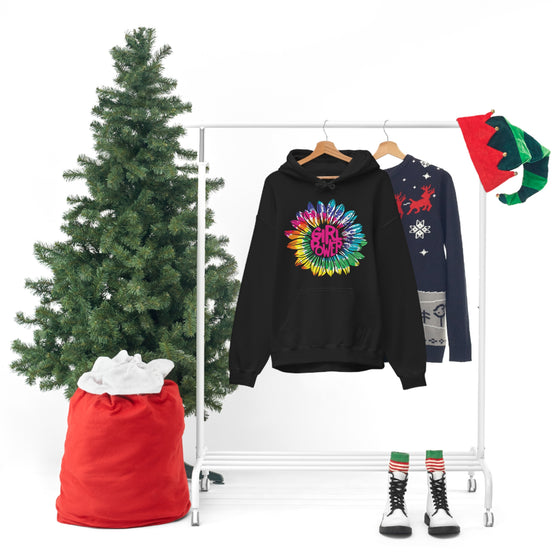 Chill Stitch – Girl Power Tie-Dye - Unisex Hooded Hoodie Sweatshirt – Embrace Your Vibe