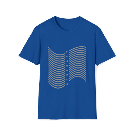 Abstract Wave Lines Shapes V3 | Unisex Soft Style Tee T-Shirt |  Embrace Your Vibe