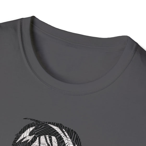 Kurt Cobain Music Grunge | Unisex Soft Style Tee T-Shirt | Embrace Your Vibe | Calligram Word Design