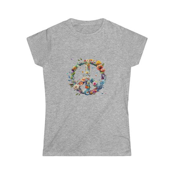 Watercolor Peace Symbol V3 | T-Shirt Tee Women's Soft style | Embrace Your Vibe