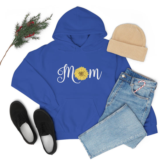 Chill Stitch – Mom Sunflower - Unisex Hooded Hoodie Sweatshirt – Embrace Your Vibe