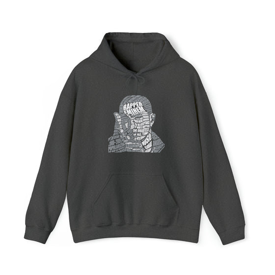 Eminem | Unisex Hooded Hoodie Sweatshirt | Embrace Your Vibe | Calligram Word Design
