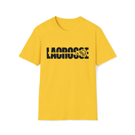 Lacrosse Shirt | Intercrosse Athlete Silhouettes | Unisex Soft Style T-Shirt