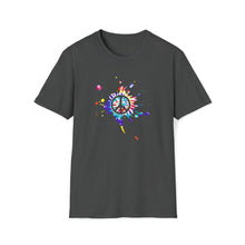  Hippie Shirt | Earth Peace Designs | Peace Sign Color Splat | Unisex Soft Style T-Shirt