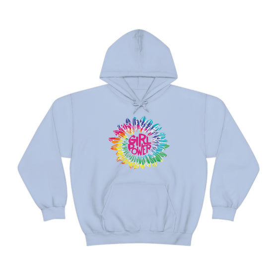 Chill Stitch – Girl Power Tie-Dye - Unisex Hooded Hoodie Sweatshirt – Embrace Your Vibe
